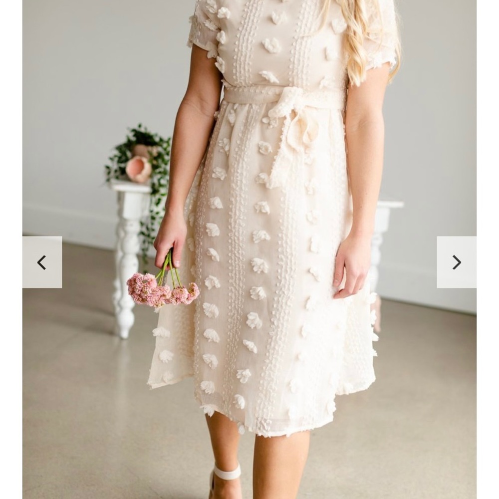 Pom Pom midi dress from inherit Co.